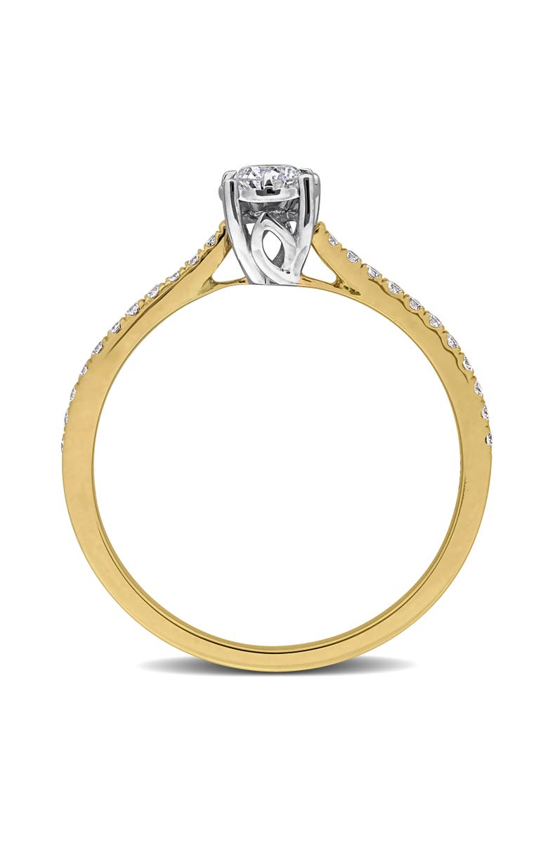 Julianna B. 1/4 ctw Lab-Grown Diamond Bypass Ring 18k, Alternate, color,