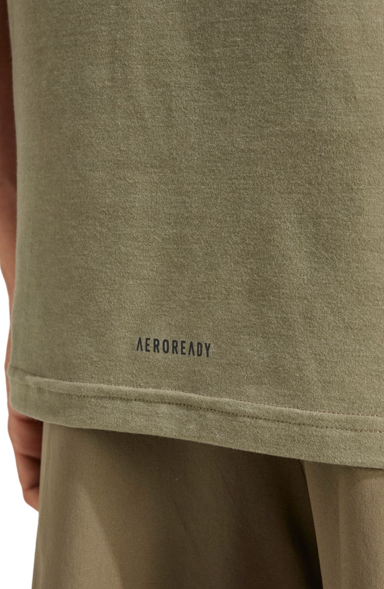 adidas AEROREADY Performance T-Shirt, Alternate, color, Olive Strata