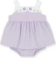 Florence Eiseman Pincord Romper with Flowers