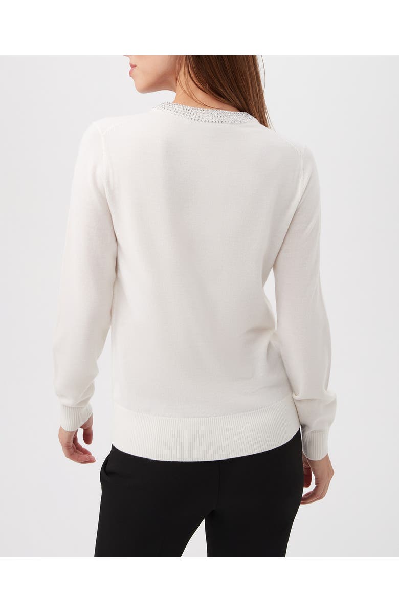 Trina Turk Laelia Crewneck, Alternate, color, Winter White