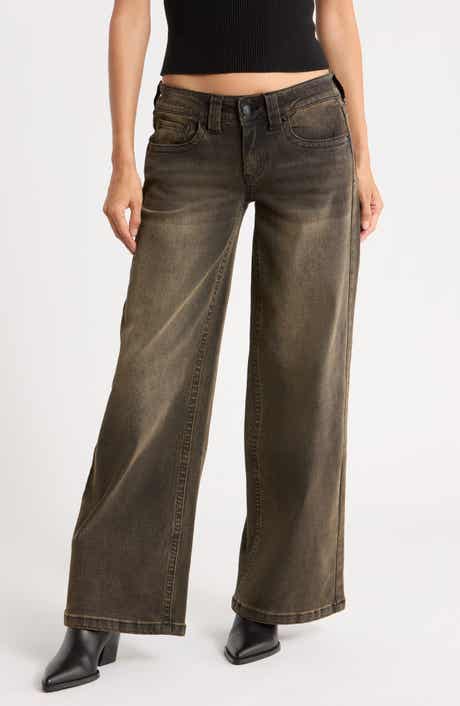 Low Rider Baggy Wide Leg Jeans