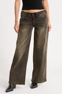 Fade Out Loud Low Rider Baggy Wide Leg Jeans