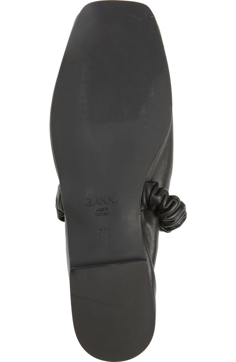 Ganni Soft Square Toe Ballerina Flat, Alternate, color,