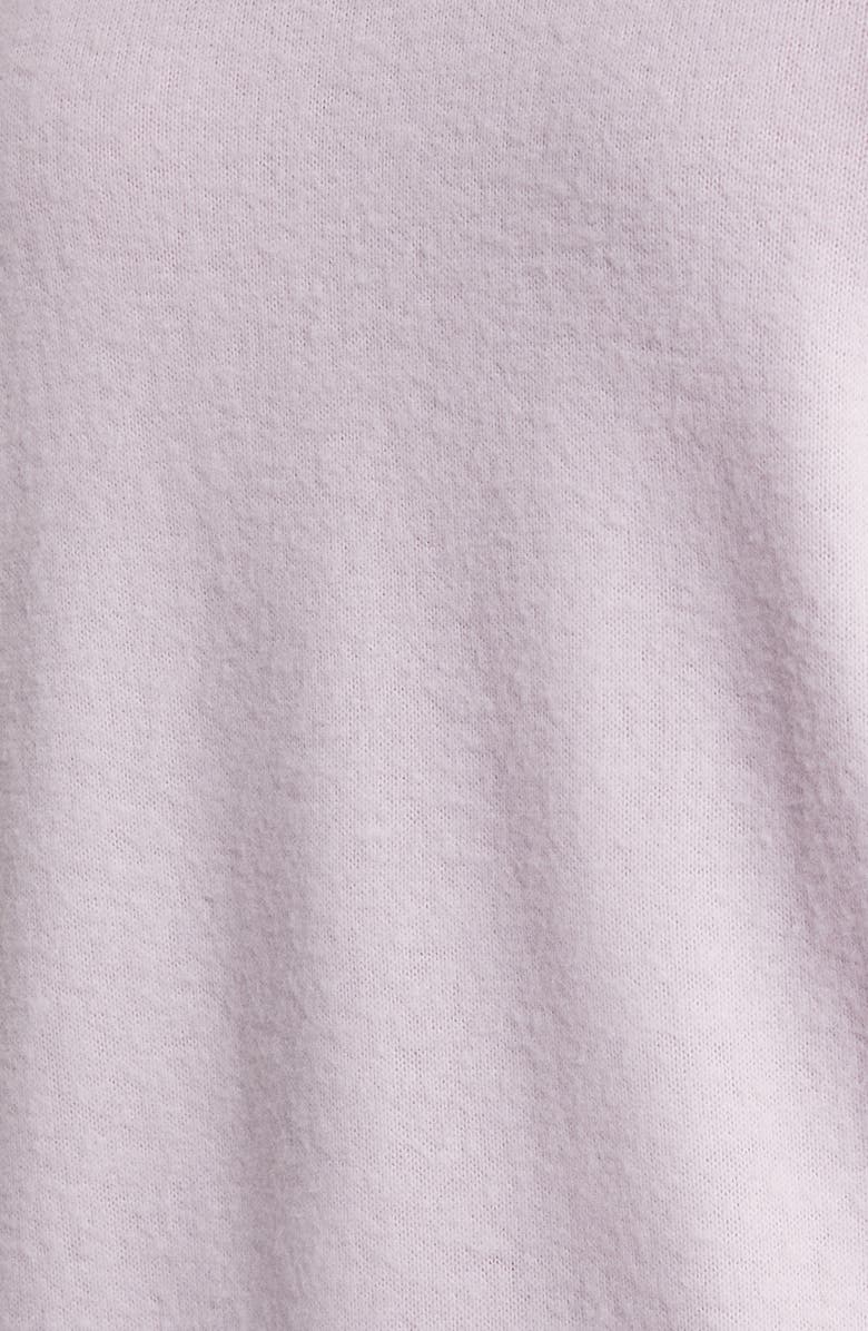 Wit & Wisdom Ruffle Crewneck Sweater, Alternate, color, Lavender Frost/ Off White