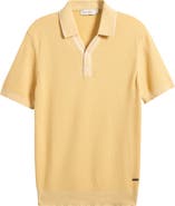 Bugatchi Waffle Stitch Polo Sweater