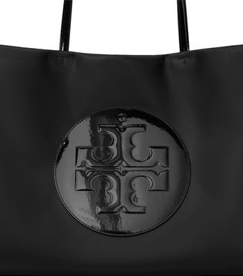 Ella Patent Nylon Tote