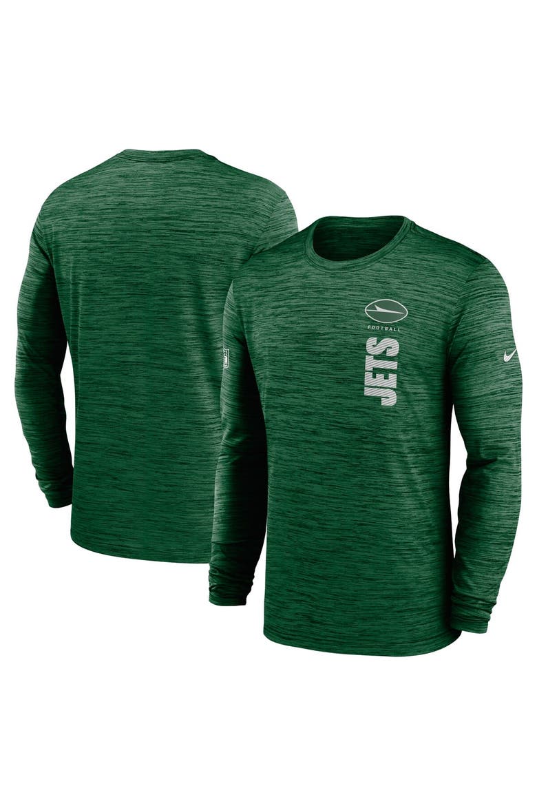 Men's Nike Green New York Jets 2024 Sideline Velocity Performance Long Sleeve T-Shirt, Alternate, color, Green