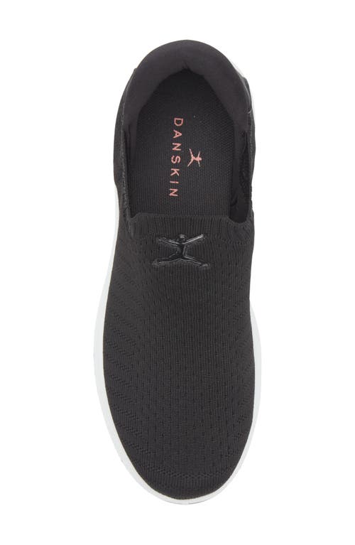 Danskin Textured Slip-on Sneaker In Black
