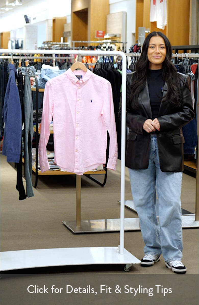 Kids' Linen Button-Down Shirt, sales video thumbnail