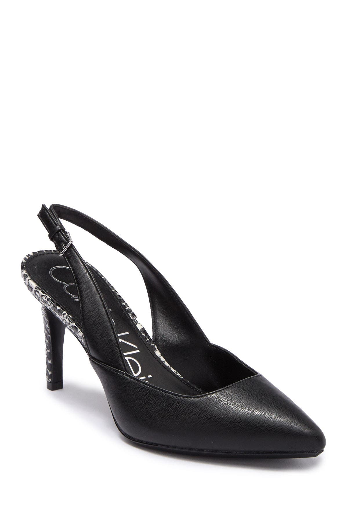 Calvin Klein Ninette Patent Slingback Pump, Main, color, 