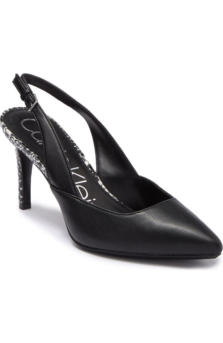 Calvin Klein Ninette Patent Slingback Pump, Main, color,