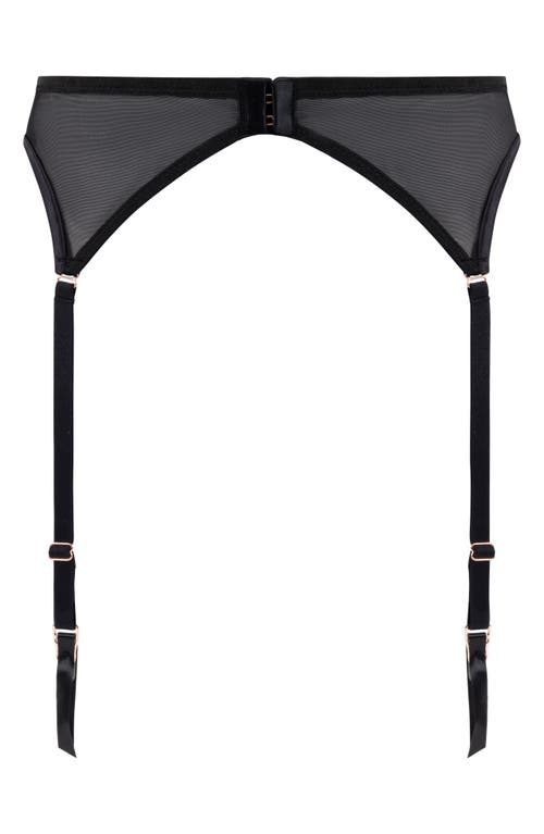 HUNKEMOLLER HUNKEMÖLLER ANOUK EMBROIDERED MESH GARTER BELT 