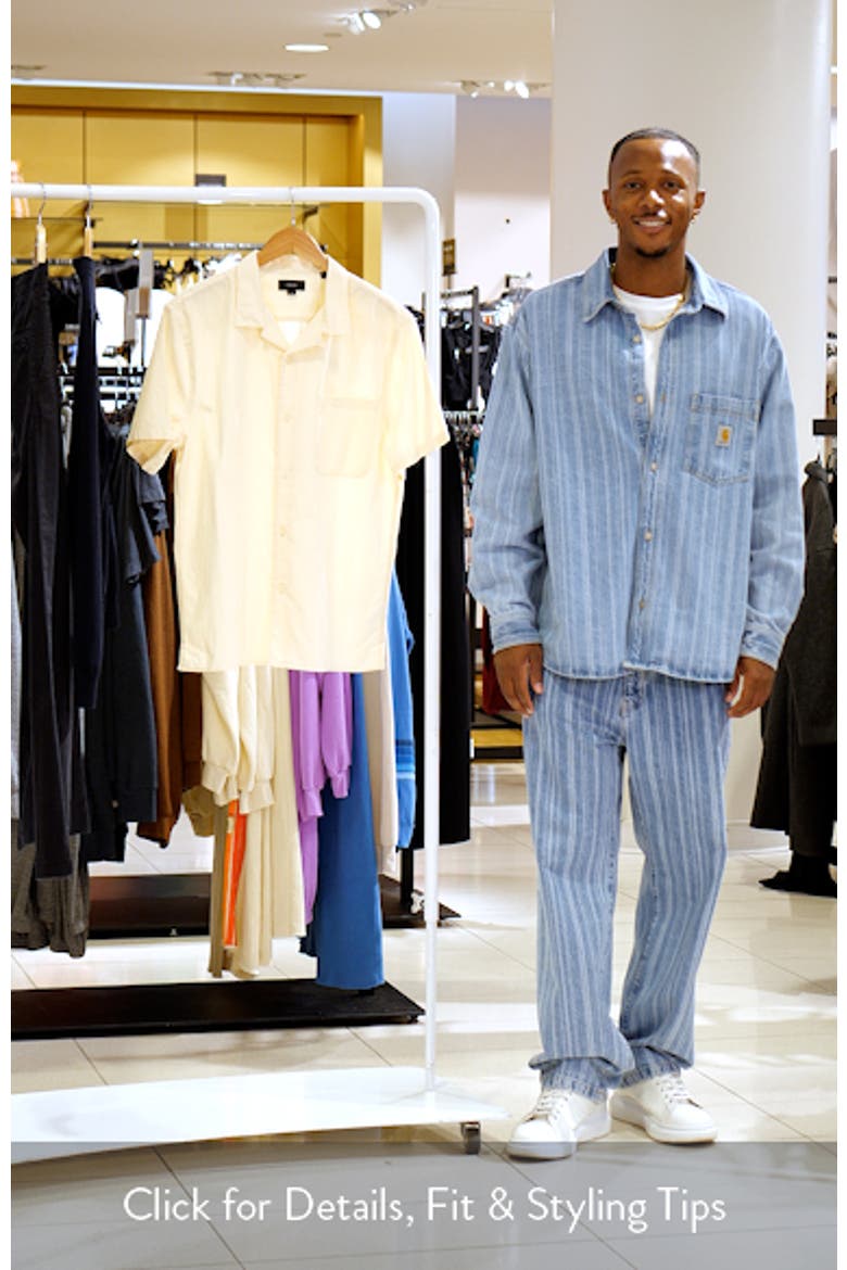 Union Textured Stripe Cotton Camp Shirt video