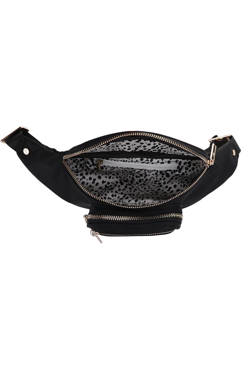 Mali + Lili Mila Nylon Belt Bag, Alternate, color, Black
