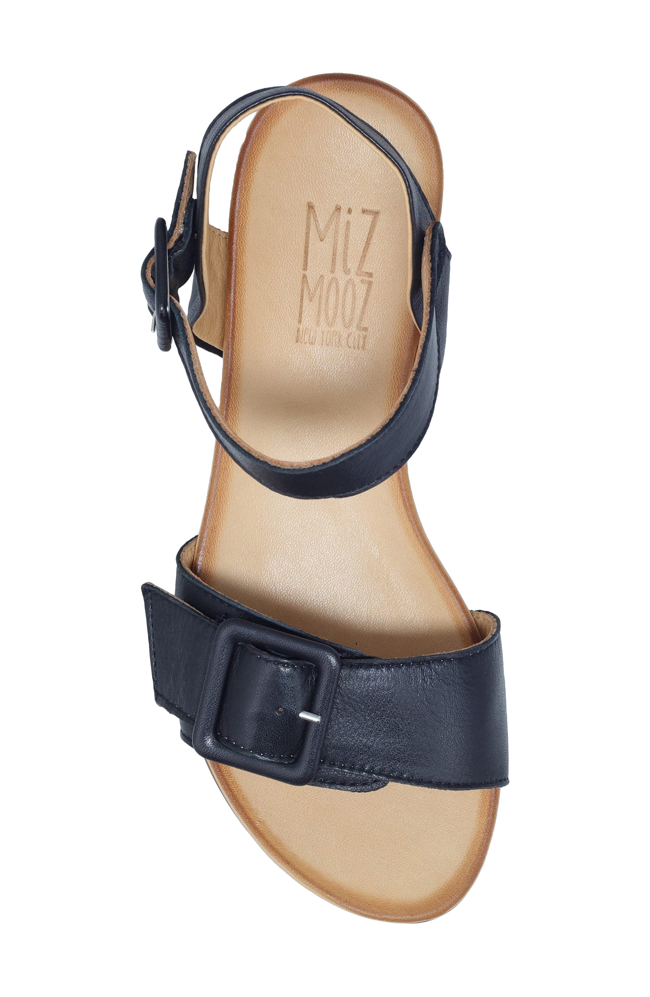 Miz Mooz Tatum Ankle Strap Sandal, Alternate, color, Black
