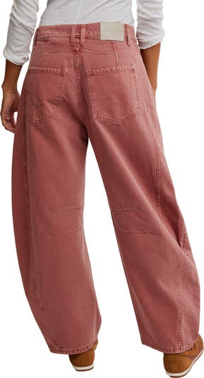 Good Luck Mid Rise Barrel Leg Jeans