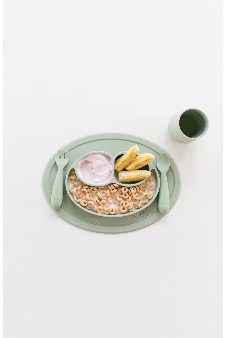 Mini Utensils Set, Alternate, color, SAGE