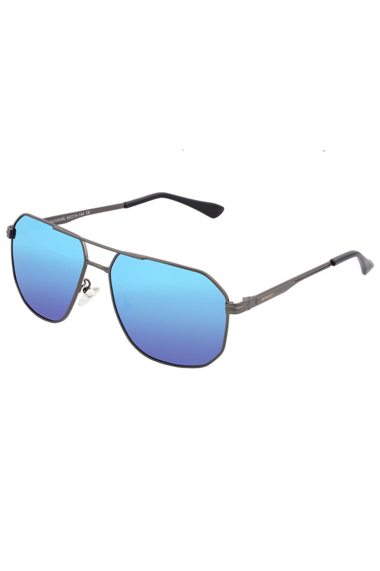 Norma Polarized Sunglasses, Main, color, Gunmetal/Blue