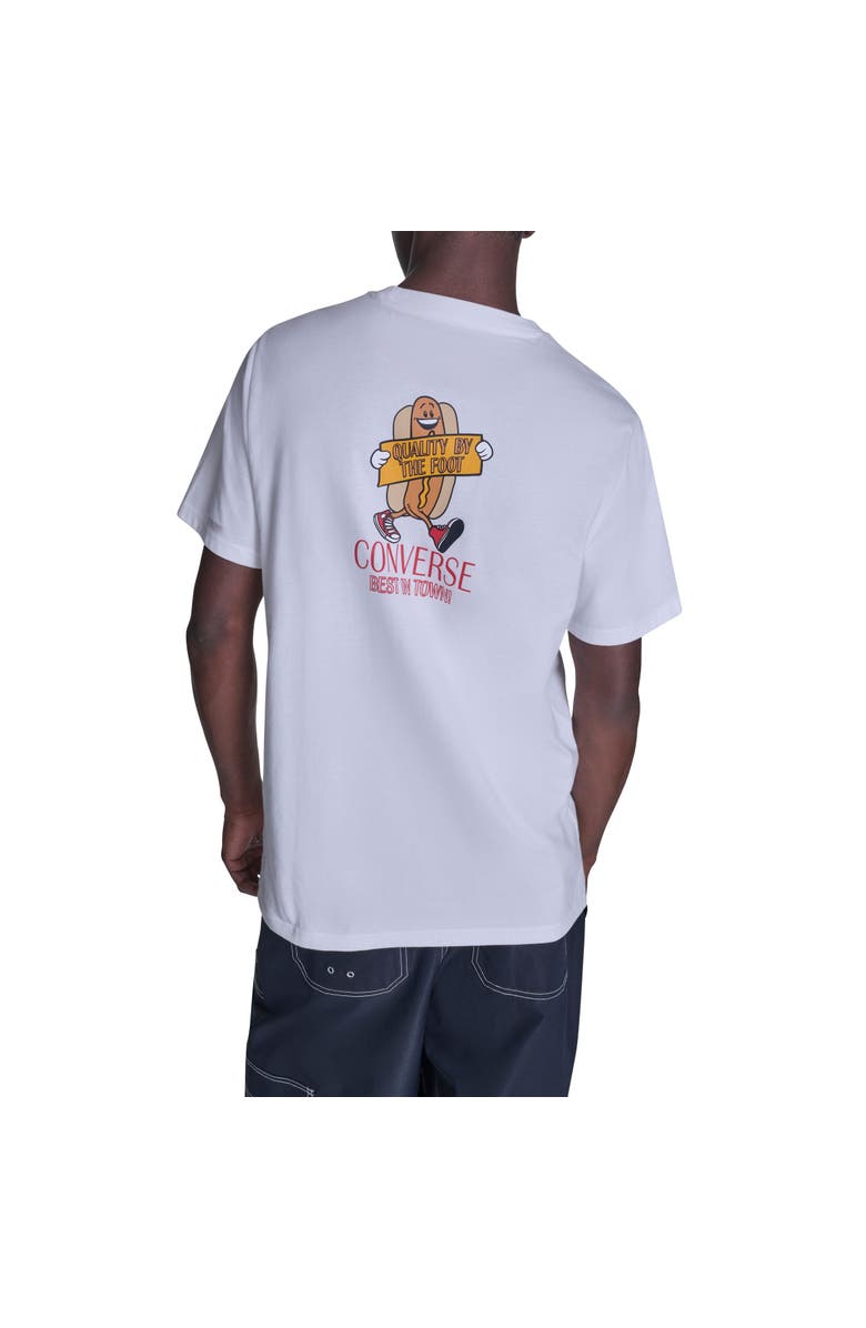 Converse Hot Dog Mascot T-Shirt, Alternate, color, White 10A