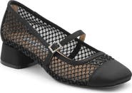 Charles David Zoobie Rhinestone Mesh Mary Jane Pump