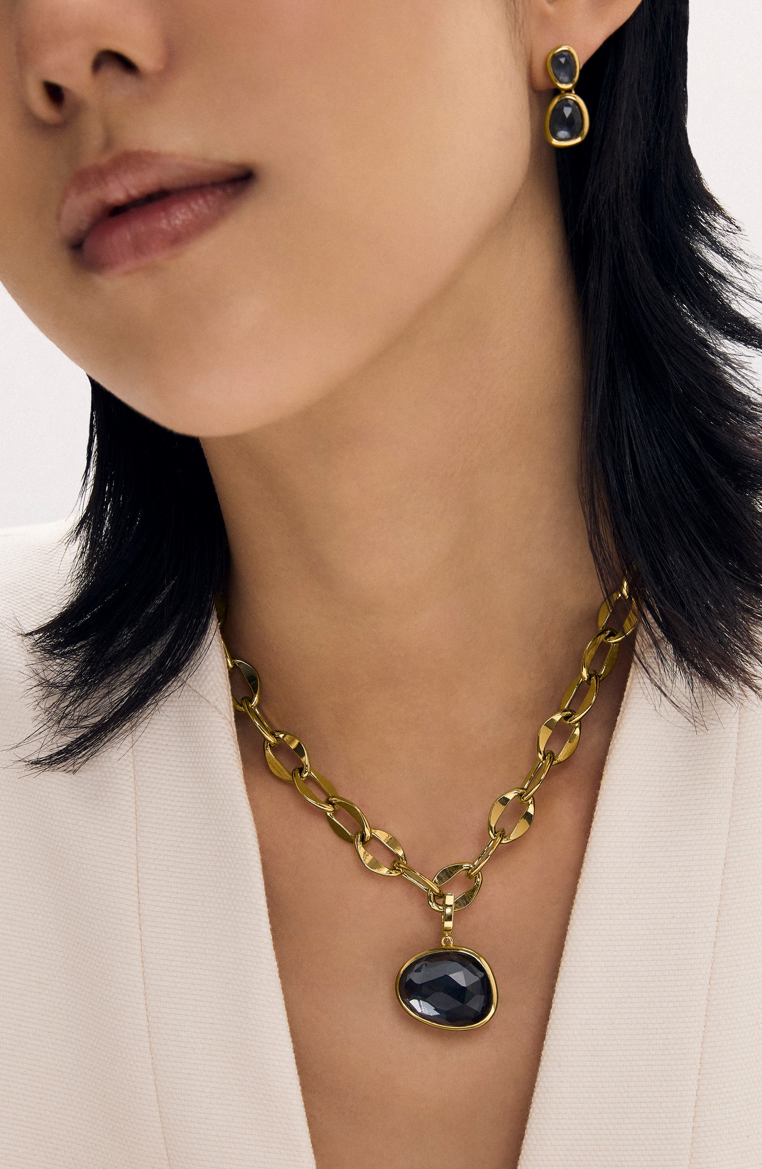Dean Davidson Cala Iridescent Hematite Collar Necklace (Women) | Nordstrom