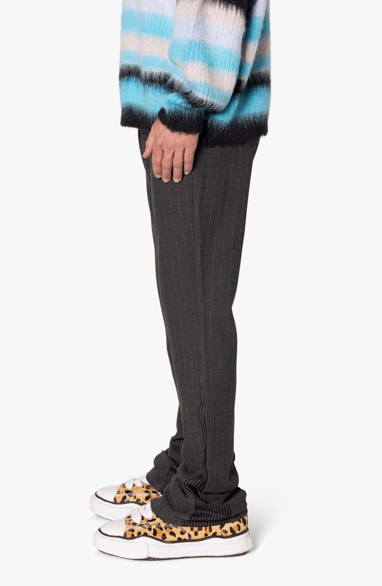 mnml Dual Tone Pinstripe Flare Pants, Alternate, color, 