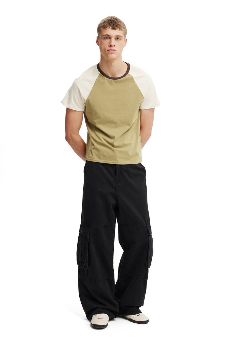 Cotton On Men's Super Baggy Cargo Pant, Alternate, color, Black
