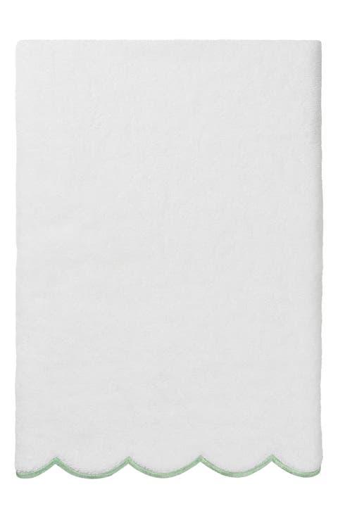 Adornia Scallop Bath Towel