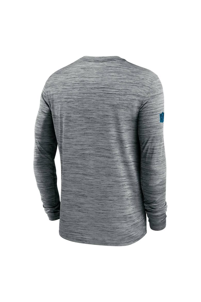 Men's Nike Gray Carolina Panthers 2024 Sideline Velocity Performance Long Sleeve T-Shirt, Alternate, color, Gray
