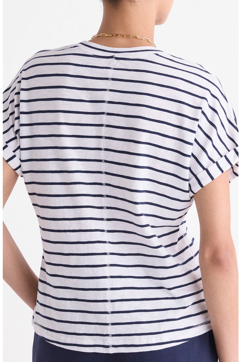 Relaxed Fit Cotton T-Shirt, Alternate, color, B.STRIPE- WHITE/ NAVY