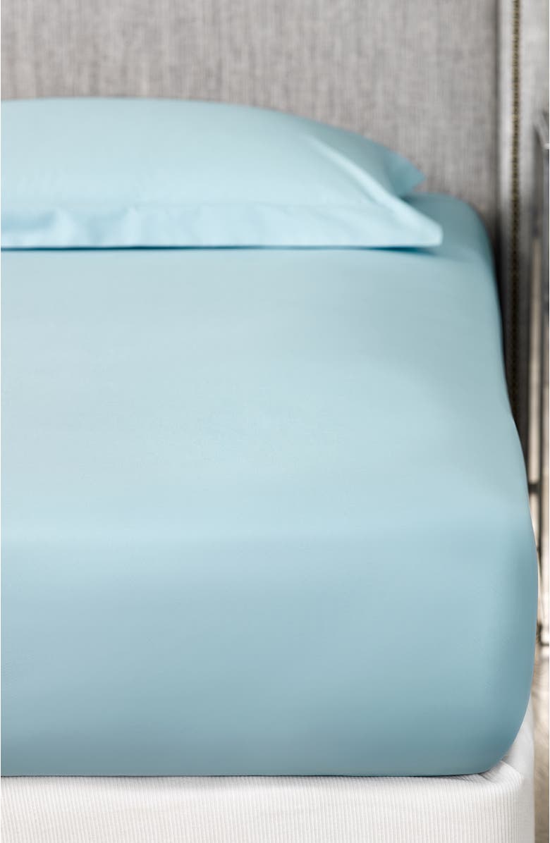 Togas Royal Flat Sheet, Alternate, color, Sky Blue