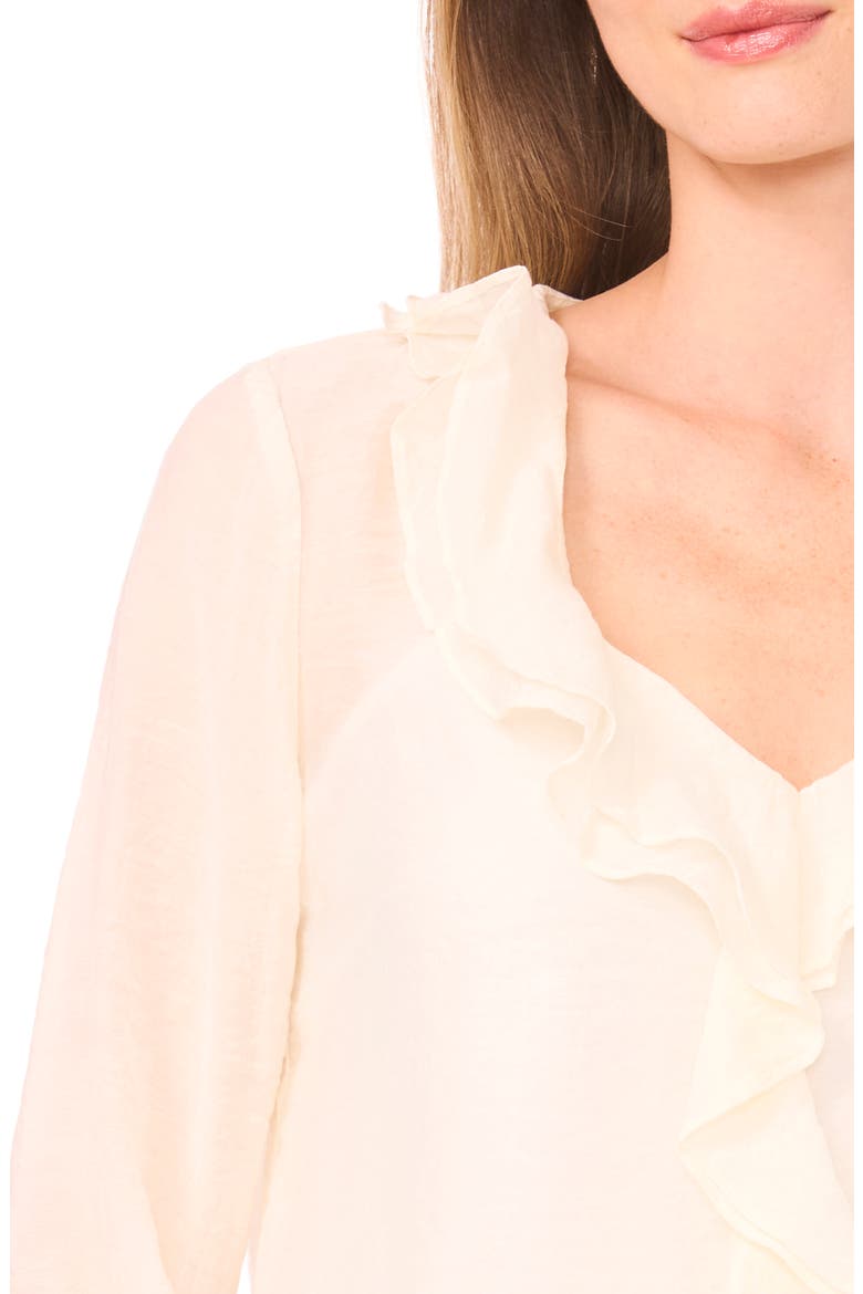 Ruffle Top, Alternate, color, NEW IVORY