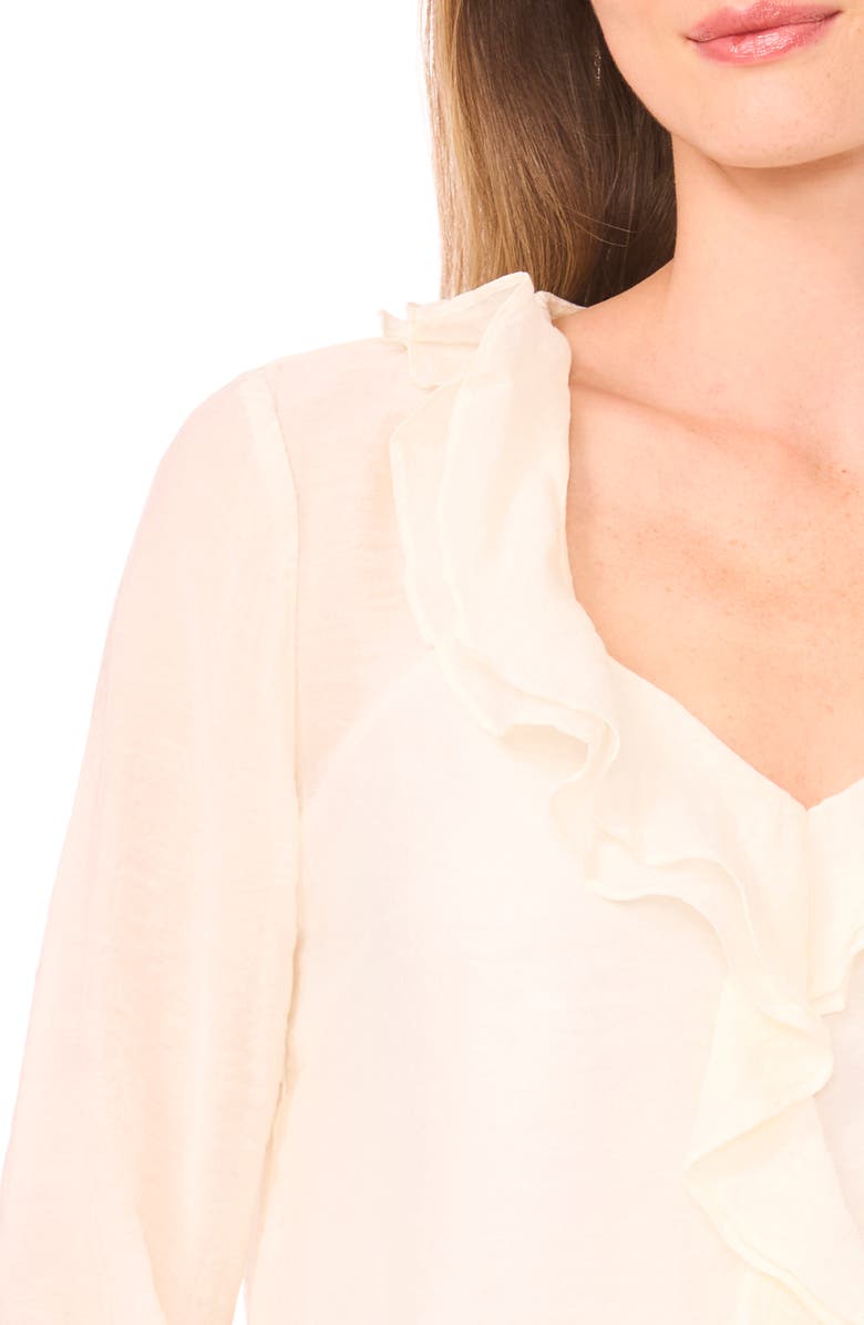 Halogen<sup>®</sup> Ruffle Top, Alternate, color, New Ivory