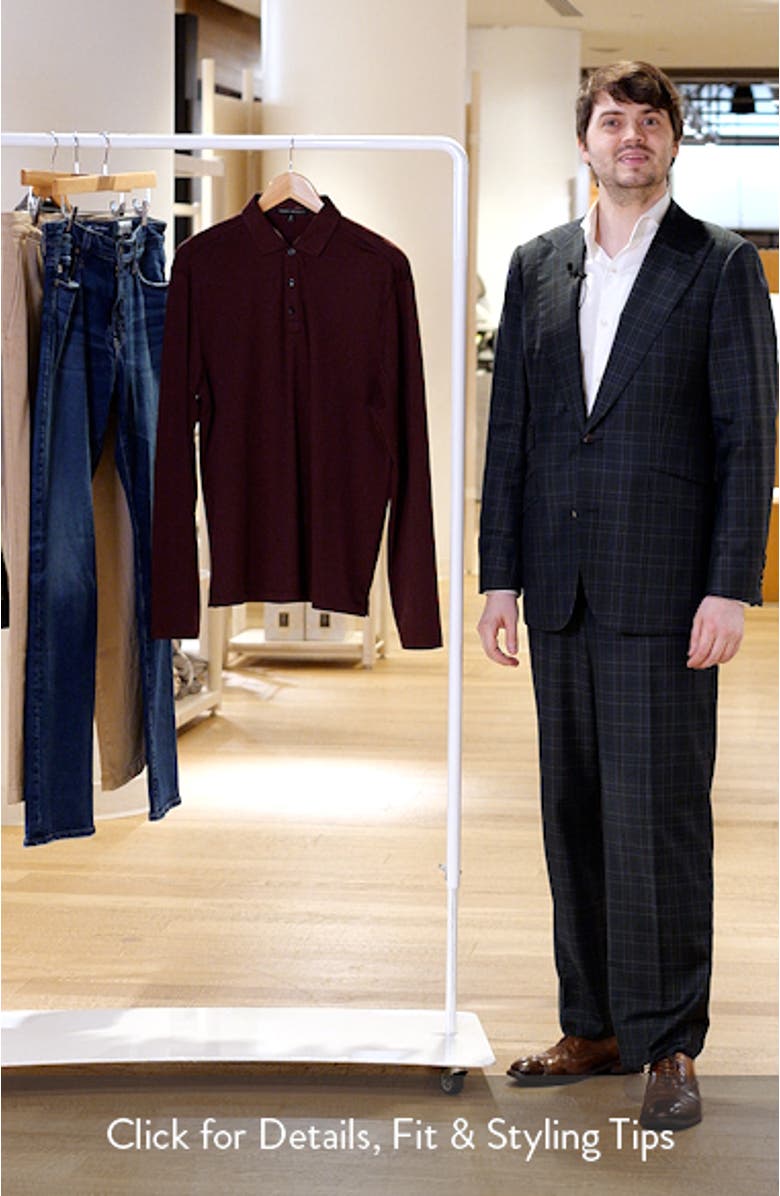 Georgia Long Sleeve Pima Cotton Polo, sales video thumbnail