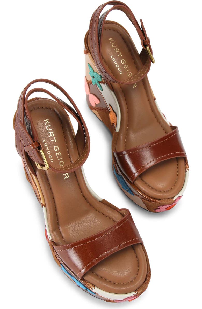 Kurt Geiger London Patchwork Platform Wedge Sandal, Alternate, color,