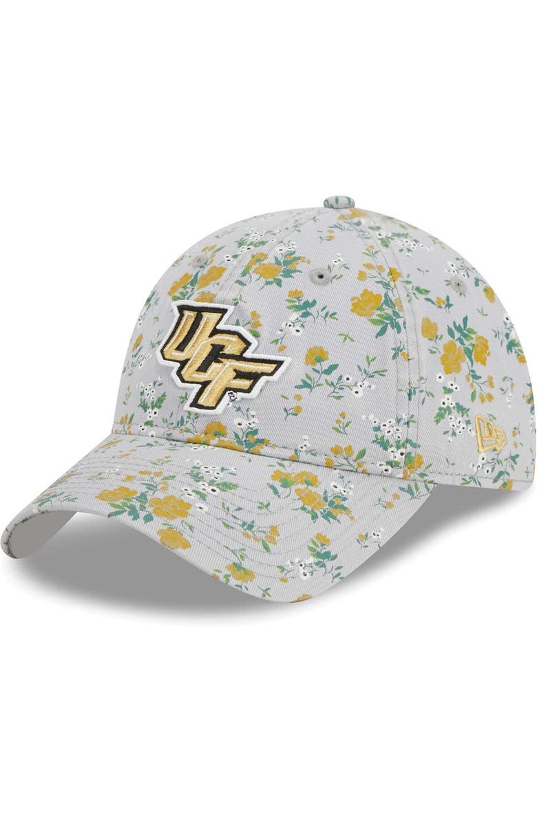 New Era Women's New Era Gray UCF Knights Bouquet 9TWENTY Adjustable Hat, Main, color, 