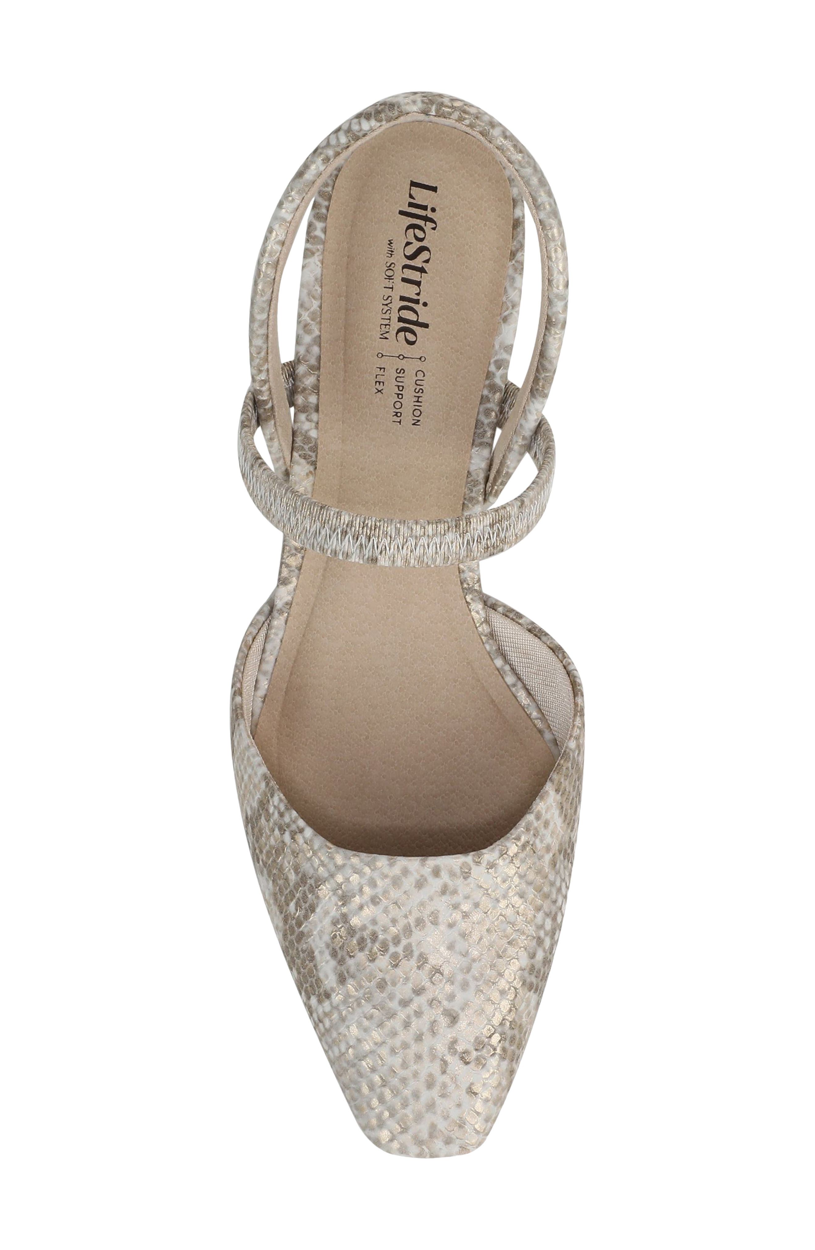 LifeStride Lainey Pump, Alternate, color, Bone Multi