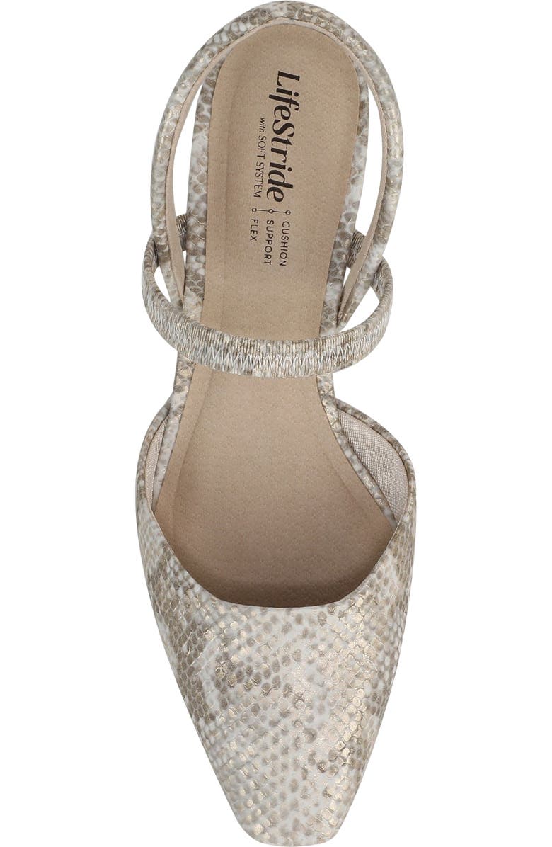 LifeStride Lainey Pump, Alternate, color, Bone Multi
