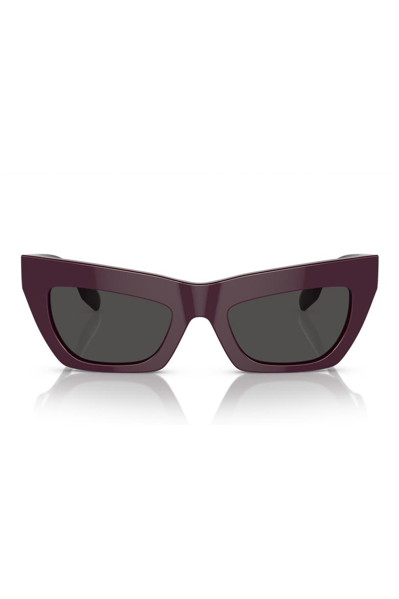 51mm Cat Eye Sunglasses, Alternate, color, BORDEAUX