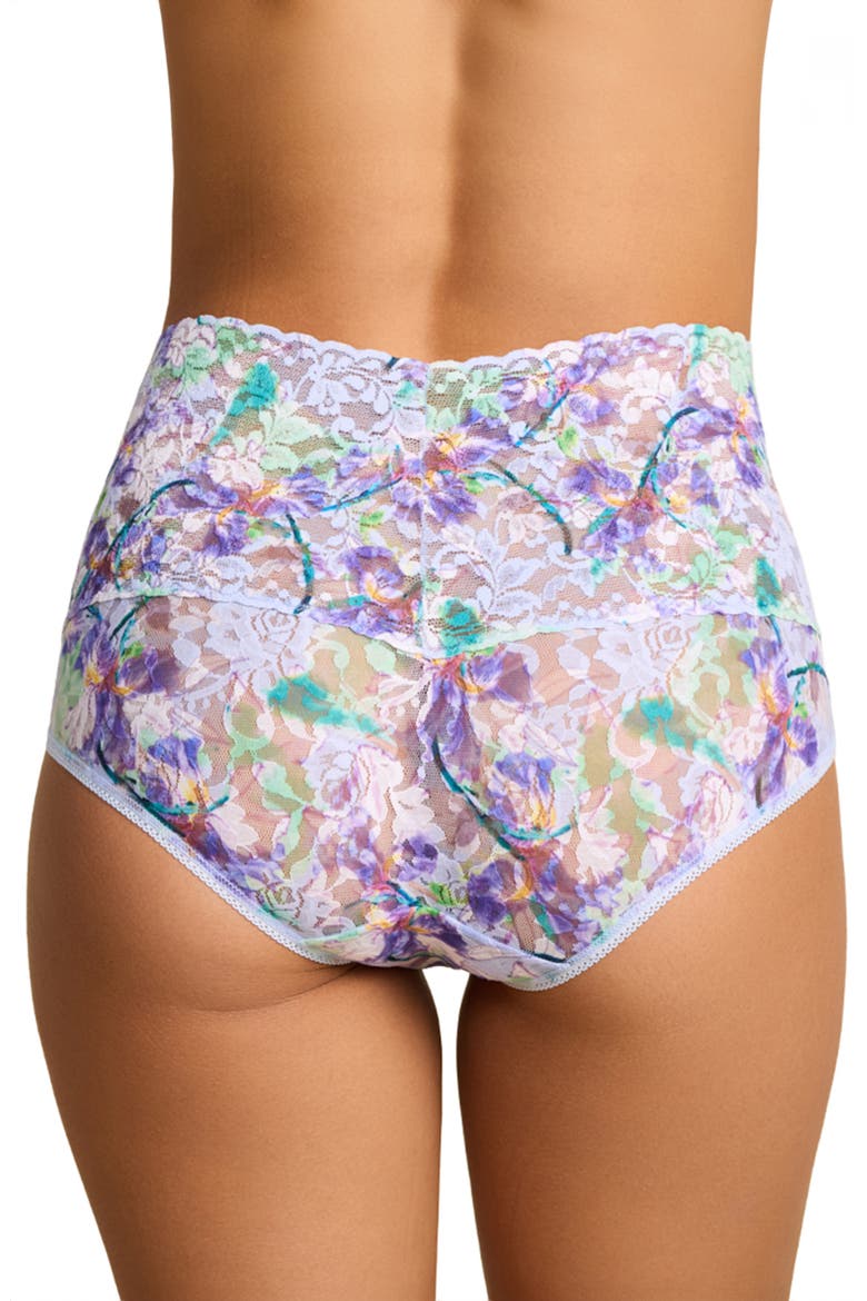 Print High Waist Retro Thong, Alternate, color, PLEINAIR