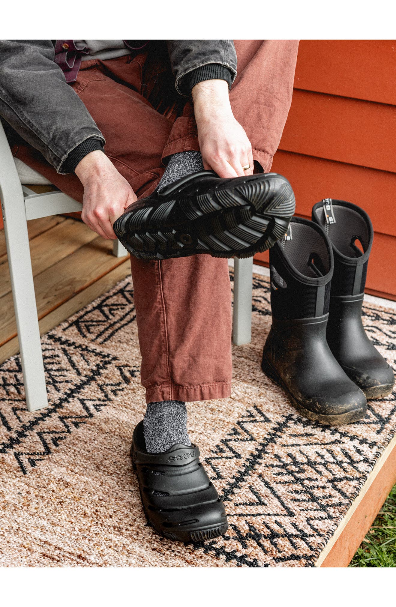 Bogs Boga Recovery Clog, Alternate, color, Black