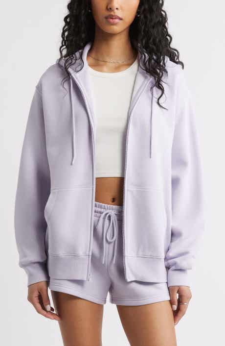 Oversize Zip Fleece Hoodie