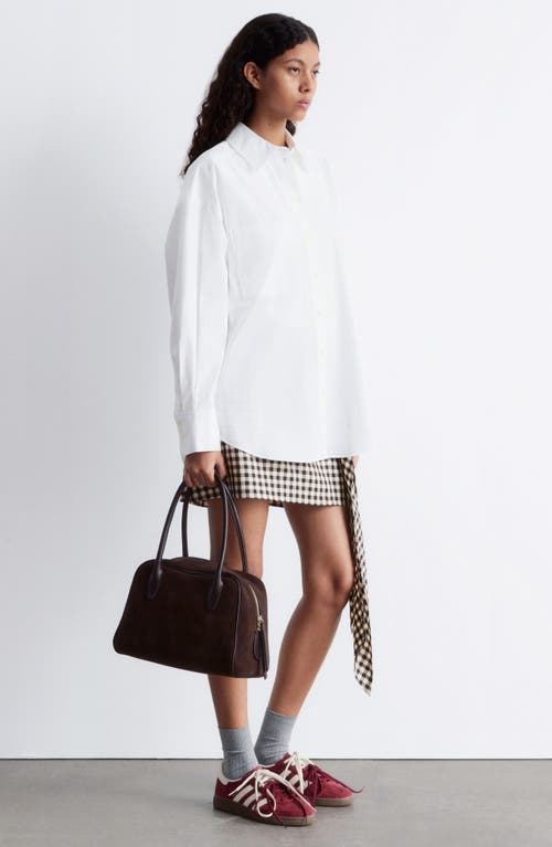& Other Stories Oversize Cotton Button-up Shirt In White