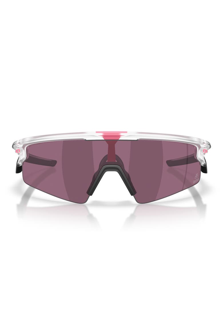 Gender Inclusive Sphaera Strike 37mm Rectangle Sunglasses, Main, color, GDI MATTE CLEAR / PRIZM