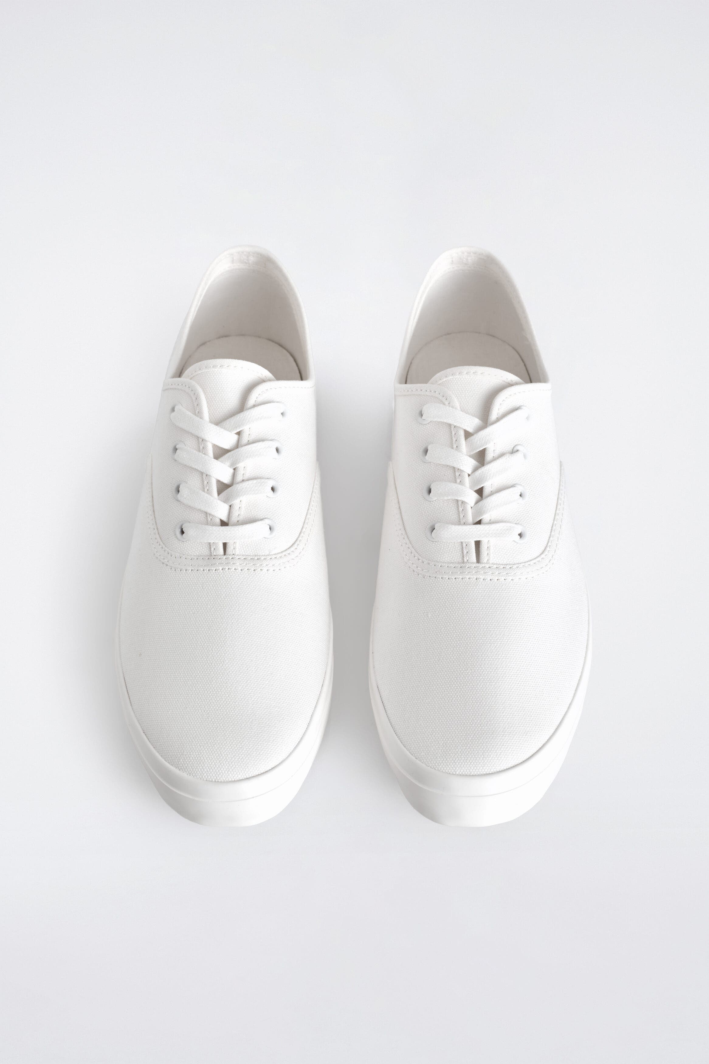 Canvas Plimsoll Sneakers, Alternate, color, WHITE