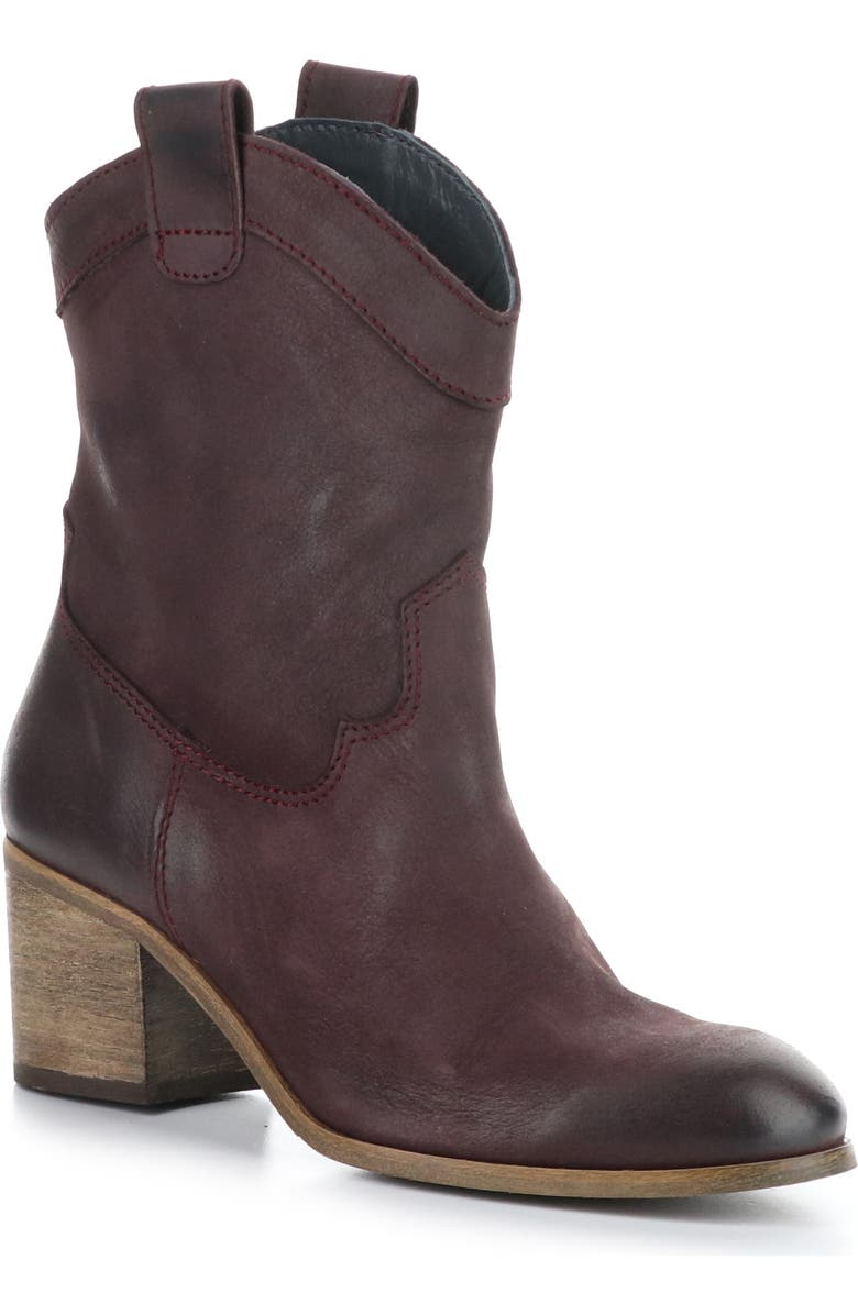 Fly London Daxi Western Boot, Main, color, Burgundy Oil Nob
