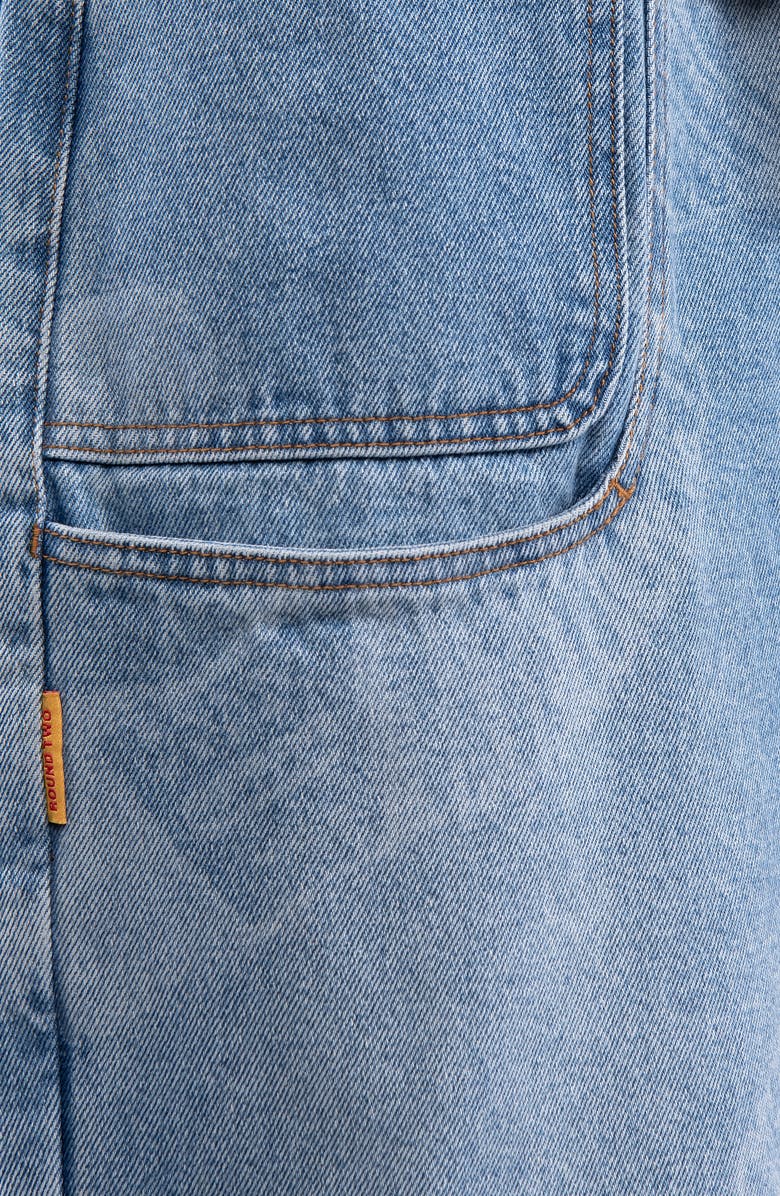 Round Two x Madison Jewelinski Skate Park Wide Leg Jeans, Alternate, color, Blue