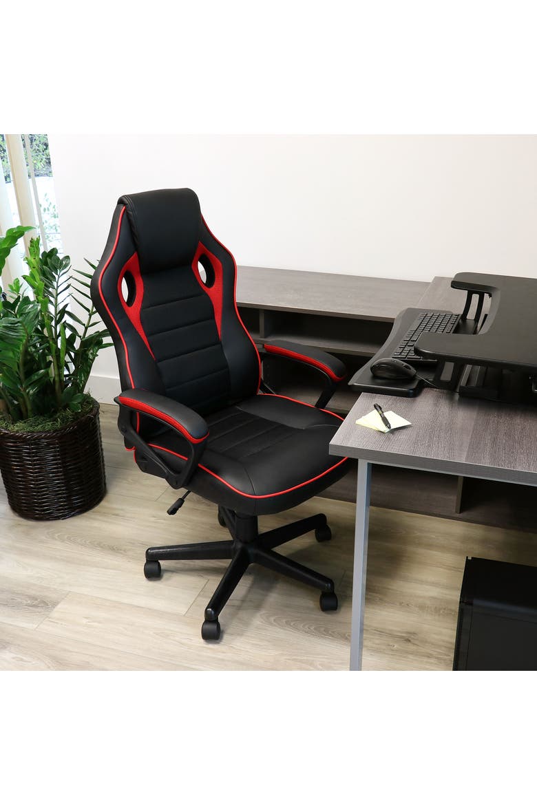 High Back Adjustable Office Chair, Alternate, color, Black