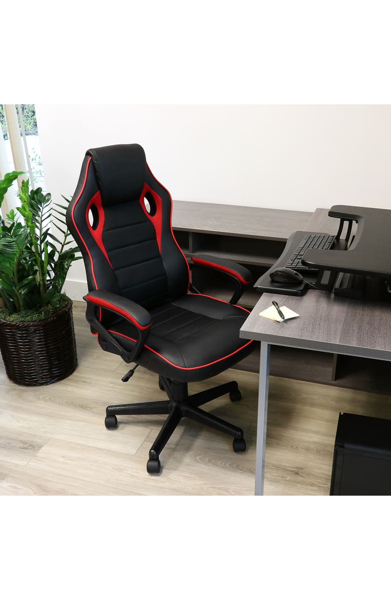 Elama High Back Adjustable Office Chair, Alternate, color, Black