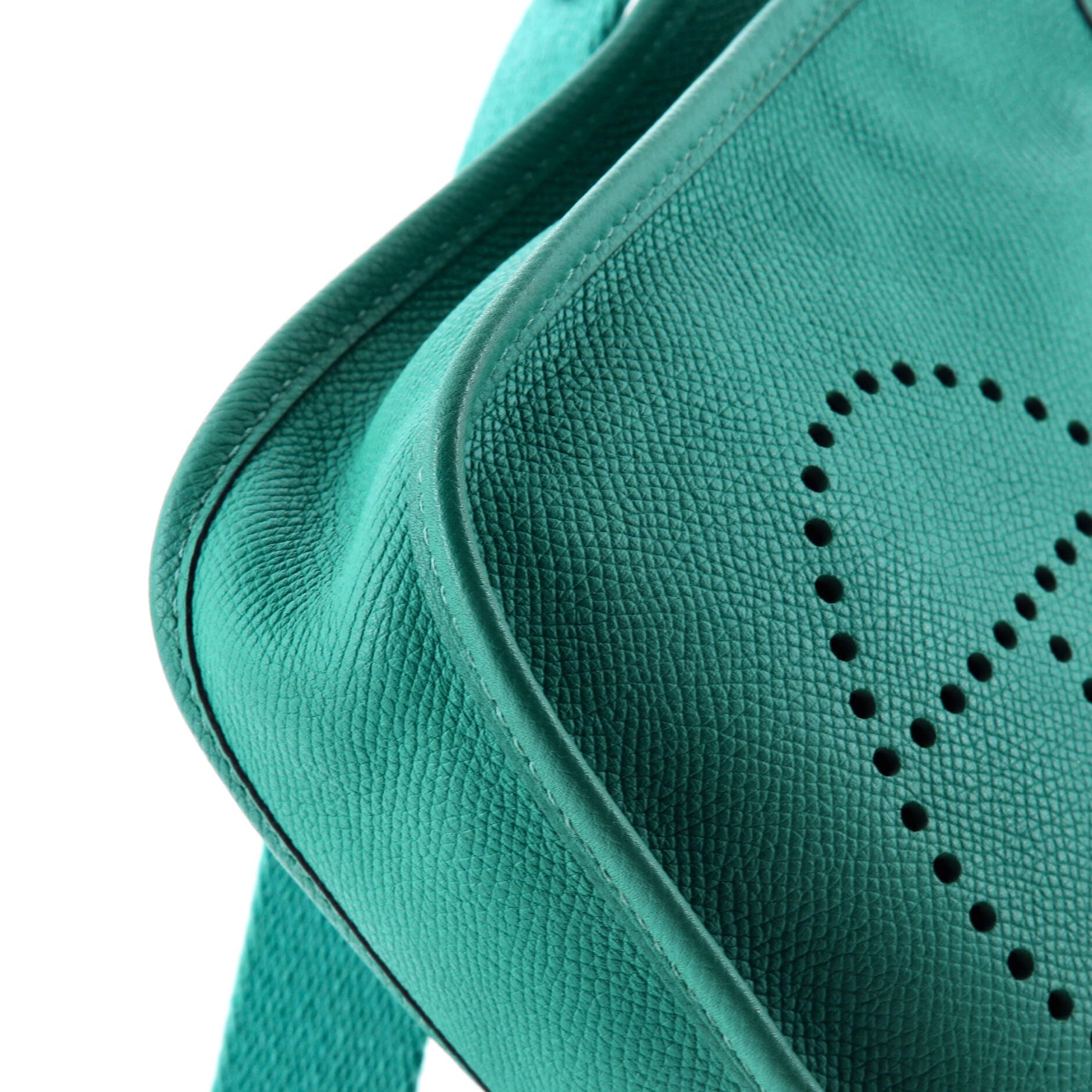 Pre-Owned Hermes Evelyne Bag Gen III Epsom TPM, Alternate, color, Bleu Paon